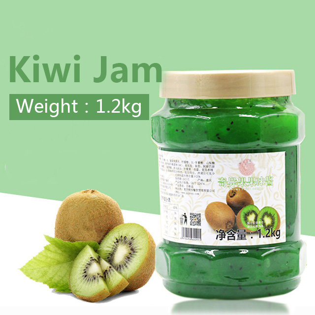 1,2 kg Kiwi Jam, köpürjikli çaý bişirmek desert goldawy OEM üçin ulanylýar