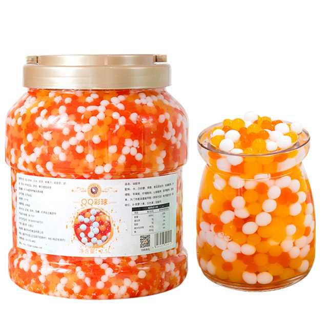 MiXue QQ Ball Tea Peal 2,5L Crystal kokosov žele Popcorn Pearl Kokosove granule Pearl Bubble Milk Tea