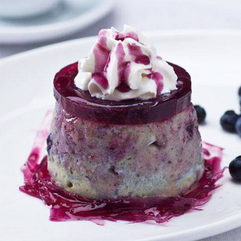 Kuvanga ifu ya Blueberry pudding