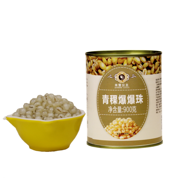 Hỗn hợp thực phẩm đóng hộp Cao nguyên lúa mạch popping boba 900g Bán buôn bán chạy ngay lập tức cho trà bong bóng