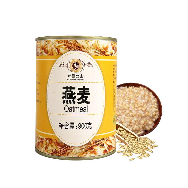 Mixue Canned Food Oats 900g Hot Selling Wholesale Green Food Superior Instant for bubble tea dessert