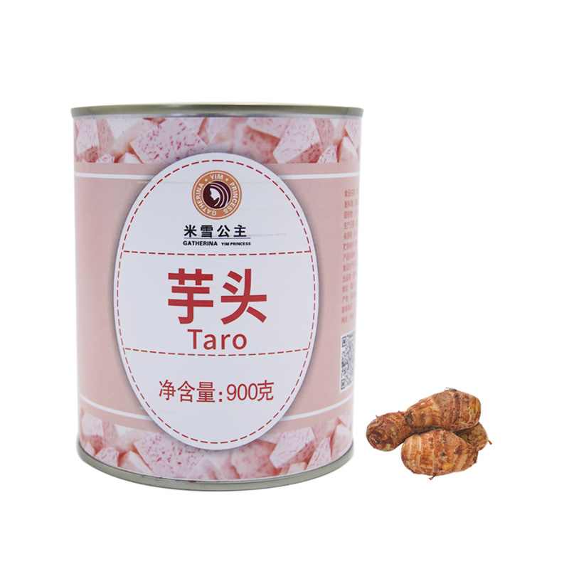 Mixue Makanan Dalam Tin taro 900g Jualan Panas Borong Makanan Hijau Superior Segera untuk pencuci mulut bubble tea