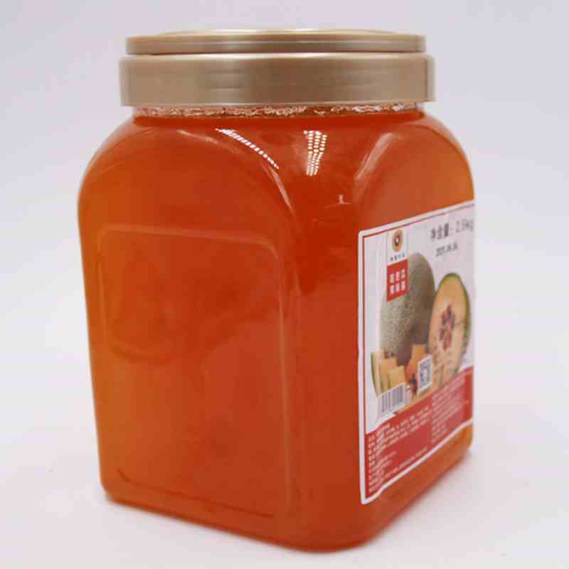 Mixue Hami melon Cantaloupe fruit jam 2.5kg OEM Puree Sauce para sa bubble tea baking dessert