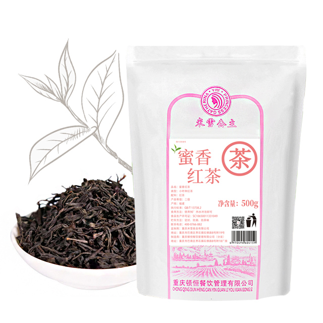 Mixue Honey Fragrance Black Tea 500g Small Leaf China Tea วัตถุดิบสำหรับชาบับเบิ้ล