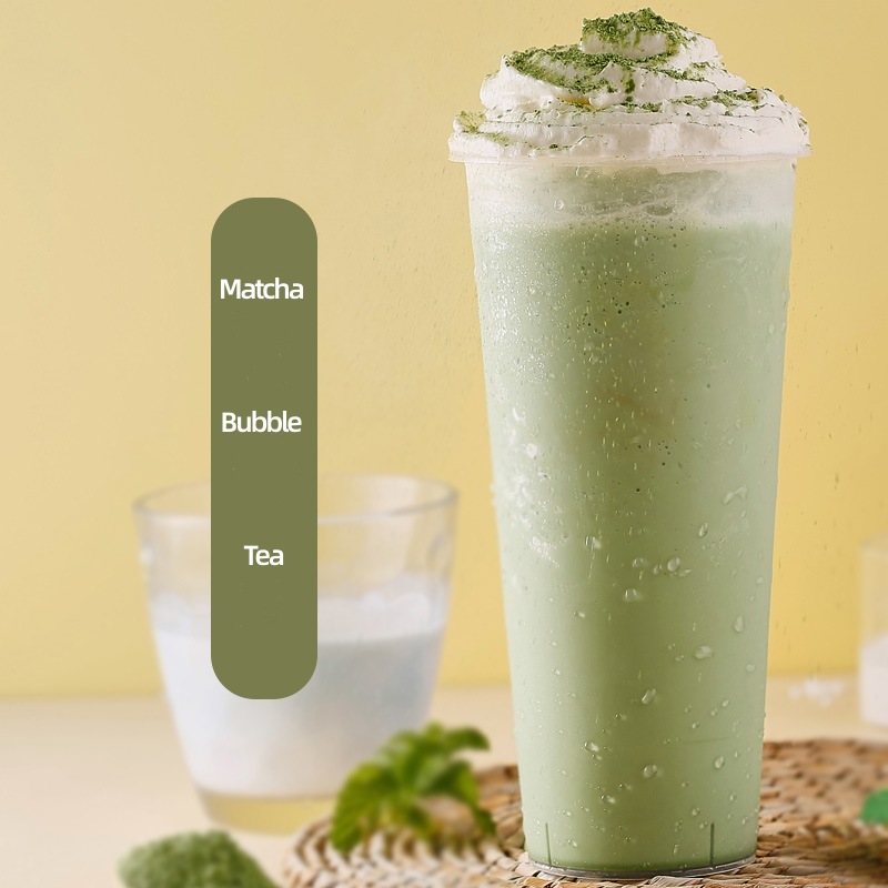 Kopanya phofo ea lebese hang-hang 1kg Matcha Flavour Bubble Pearl Black Tea Blended Milk application