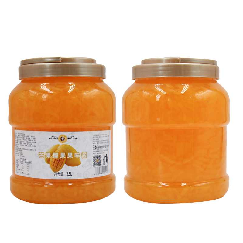 Mixue Nata de coco Concentrated Mango flavor Coconut Meat Jelly Fruit Sauce Jam no ke kī kī