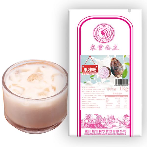 Mixue Taro-Fruchtpulver 1 kg Saftpulver-Extrakt Süßes Fruchtsaftpulver Taro-Geschmack