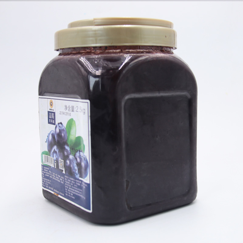 Mixue konfiti fwi blueberry 2.5kg OEM Puree sòs