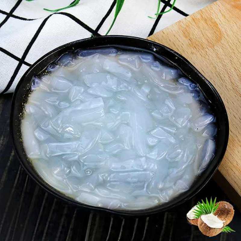 Nata De Coco konsentrlangan original lazzatli hindiston yong'og'i go'shti jeli 2,6 kg mevali sousli murabbo sutli qabariq choyi uchun material