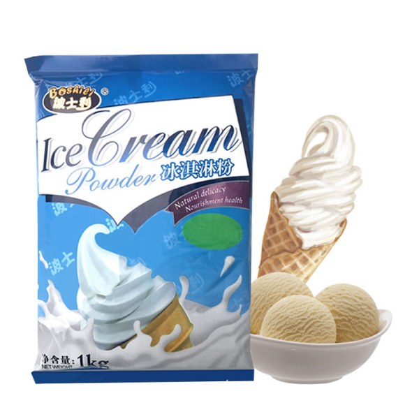 Original Flavor Ice Cream Powder 1kg Hnab Mos Ice Cream Lag luam wholesale Ice Cream Raw Material Ntau Flavors Txhawb OEM