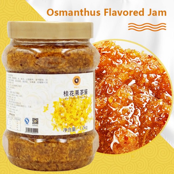 Syltetøj med Osmanthus smag 1,2 kg Mælk Te Drik Sause Is Syltetøj Snack dessert dessert