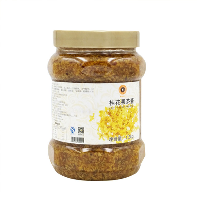 Osmanthus ụtọ jam 1.2kg mmiri ara ehi tii ihe ọṅụṅụ Sause