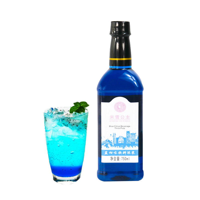 bwason siwo epè kaka Blue Citrus bwason epè kaka 750ml pou bwason bwason