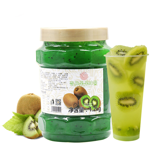 1.2kg Kiwi Jam Used for Bubble Tea Baking Dessert Support OEM ODM