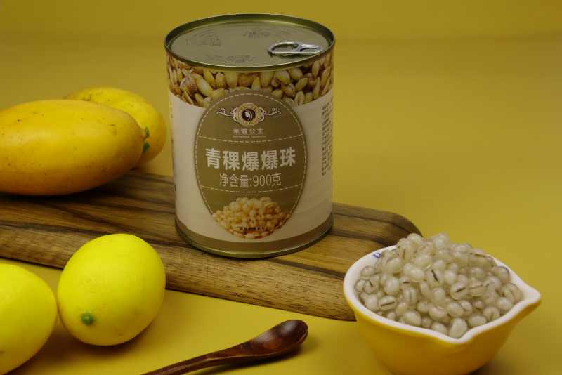 Mixue Canned Food Highland barley popping boba 900g Hot Selling Wholesale Instant