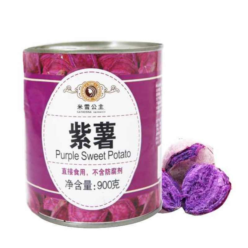 Mixue Canned Food Purple potatoes 900g Hot Selling Wholesale Green Food Superior Instant for bubble tea dessert