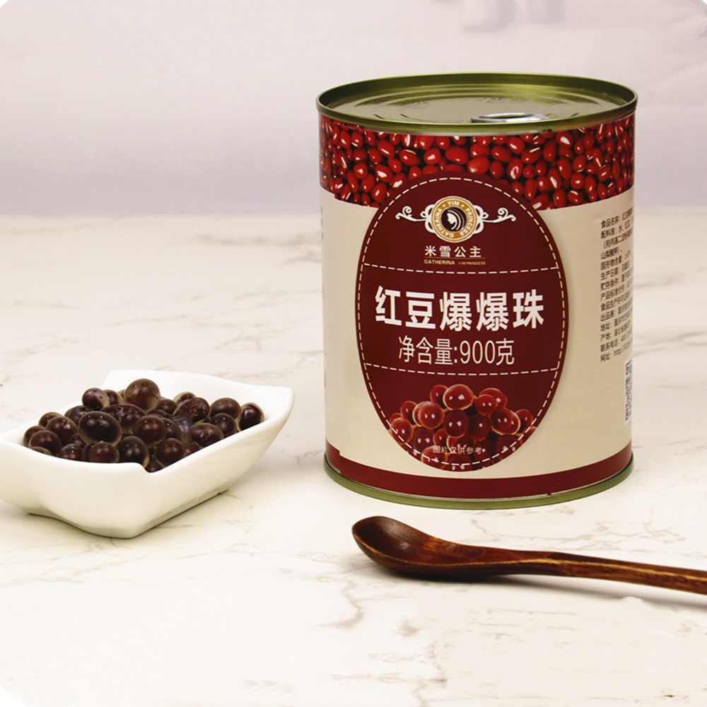 Mixue Canned Food red bean popping boba 900g Hot Selling Wholesale