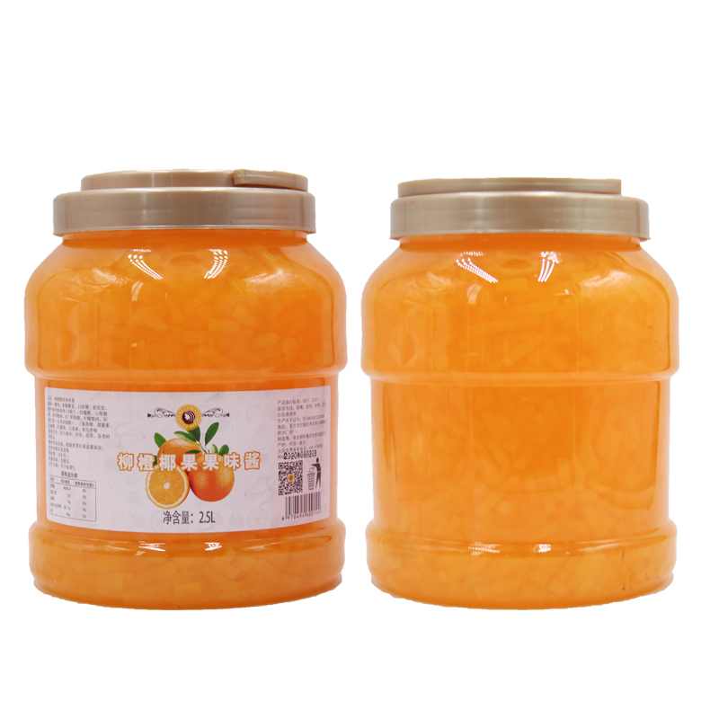 Mixue Nata de coco Concentrated Orange flavor Coconut Jelly Fruit Sauce jam for bubble tea