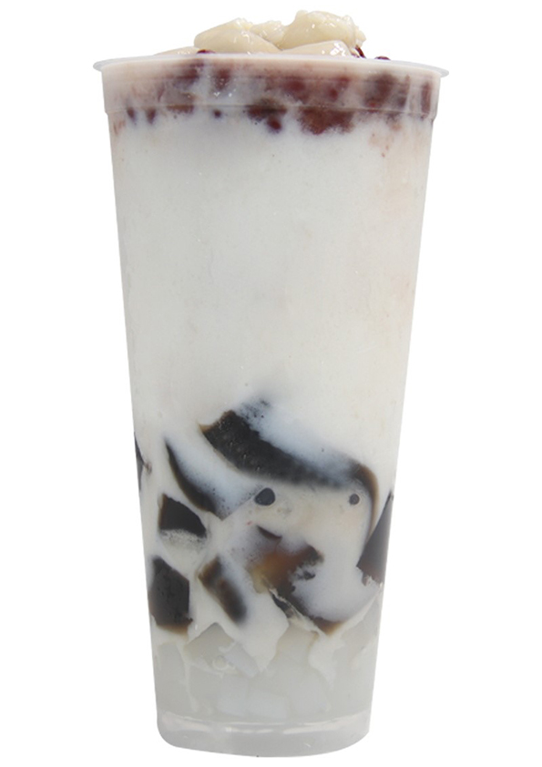 Mixe Rice Dumpling Grass Jelly Bubble Tea