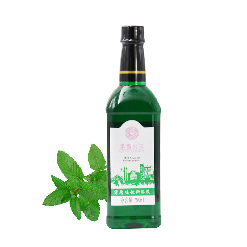 Mixue cocktail syrup thick pulp honey Mint flavored beverage pulp 750 ml pulp for drinks beverage