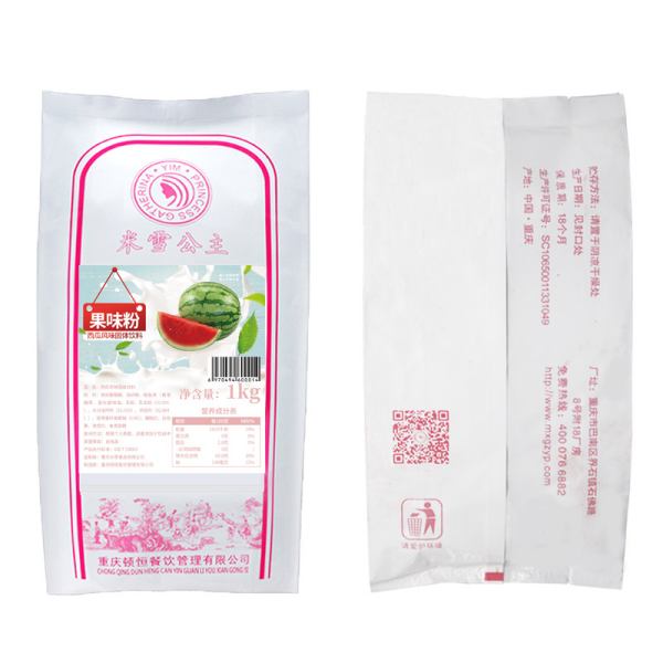Mixue fruit powder watermelon Juice Powder 1kg Natural Extract Flavor for Milk Bubble Tea