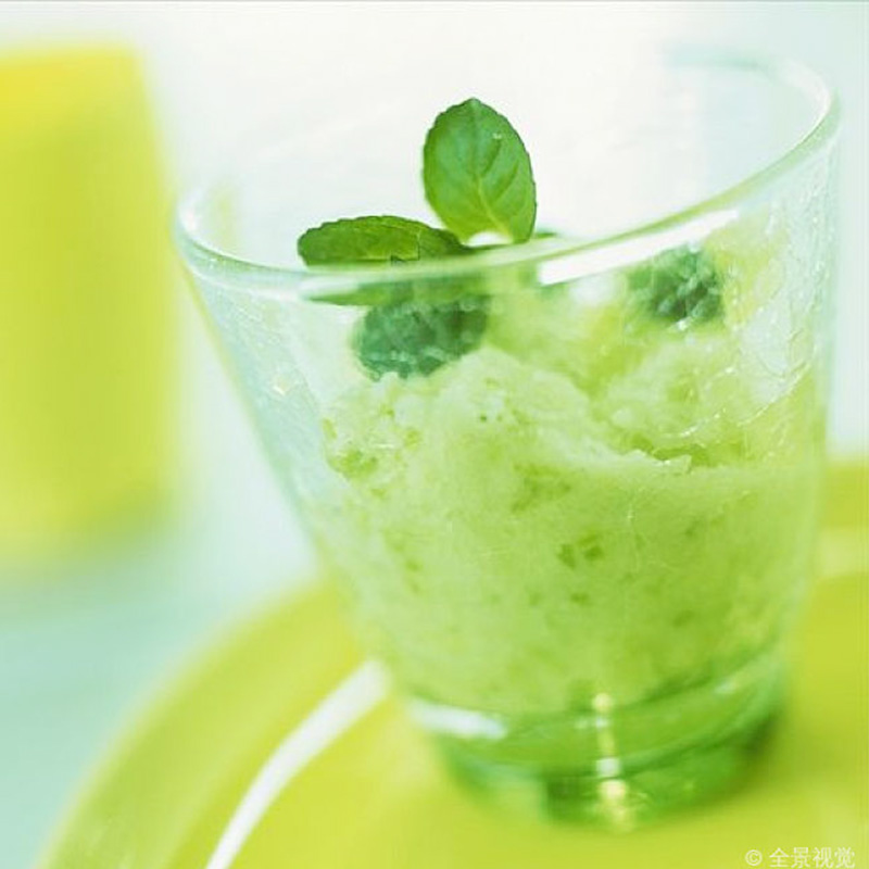 Mixue green apple pudding powder application