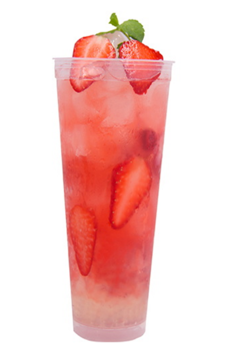 Strawberry Jam Aiyu jelly Yogurt Flavor Syrup Bubble Tea