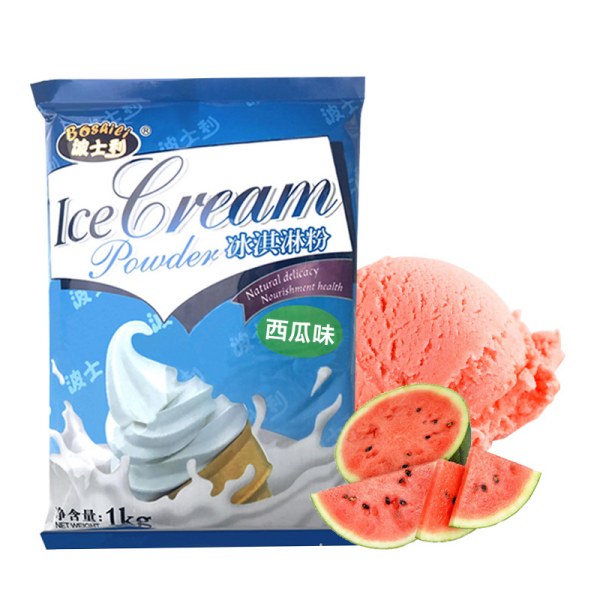 Watermelon Ice Cream Powder 1kg Bag Soft Ice Cream Wholesale Support Custom