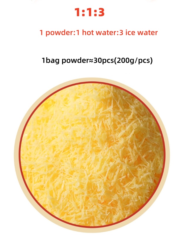 how to make snow snowflake ice based powder