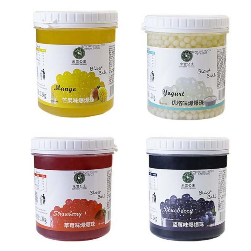 popping boba flavors 1.2kg